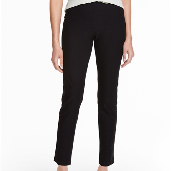 EILEEN FISHER Stretch-Crêpe Slim Wide Leg Pants - Picture 9 of 12
